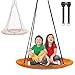 SkyBound Tree Swing Saucer Swing 600LB Weight Capacity Outdoor Swing with Hanging Straps Waterproof Tree Swings for Kids Tire Swings for Trees Durable Flying Swing Seat for Children - Image 2