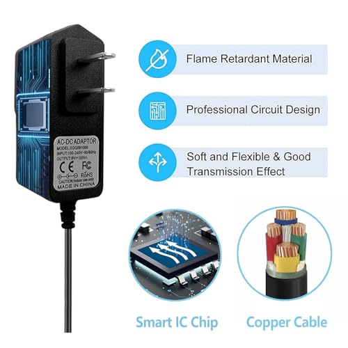 Rockhouse مزود طاقة Rockhouse 9V DC 500mA سالب مركزي لدواسات الجيتار 9 فولت محول طاقة AC DC لدواسات Behringer Boss Zoom 1 Spot - Image 4