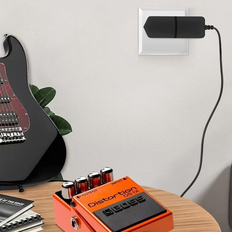 Rockhouse مزود طاقة Rockhouse 9V DC 500mA سالب مركزي لدواسات الجيتار 9 فولت محول طاقة AC DC لدواسات Behringer Boss Zoom 1 Spot - Image 5