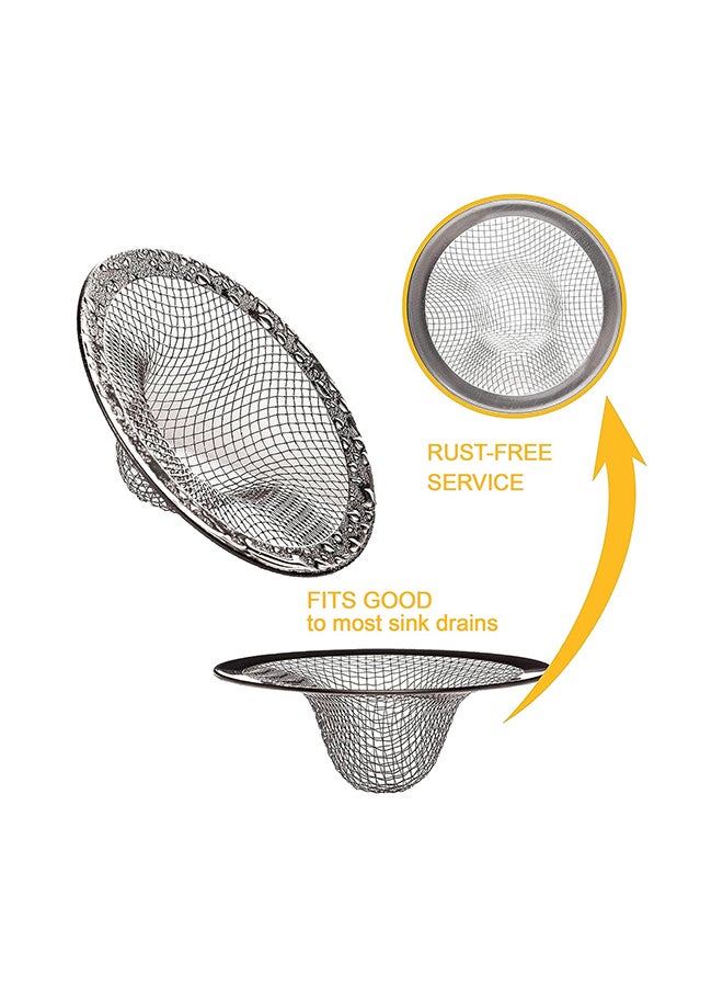 Home Pro مصيدة تصريف حوض المطبخ من الفولاذ المقاوم للصدأ من هوم برو، شبكة تصريف لتصفية الطعام لتصريف الأحواض والمغاسل والدش في الحمام - Image 4