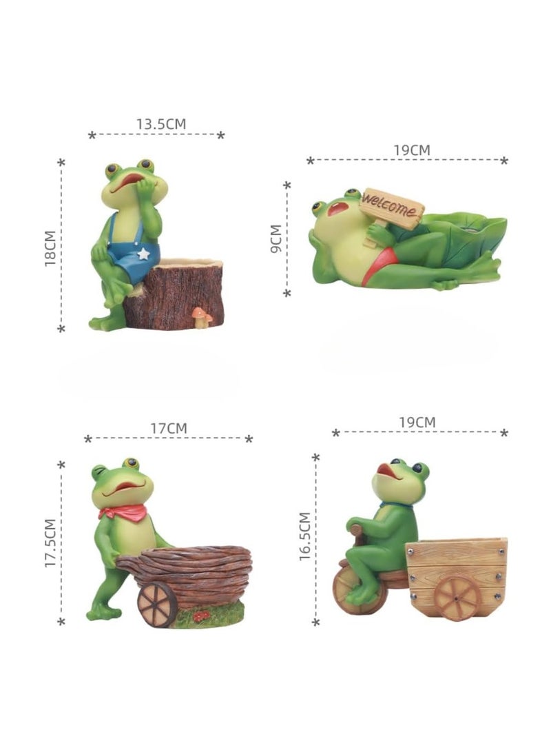 Generic Succulent Plant Pots, Frog Succulent Plant Pots/Plant Pots/Flower Pots/Bonsai Pots, Suitable For Herbs, Succulents, Cactus Pen Holders, Suitable For Diy Micro Landscape Home Decoration (Tricycle)  - Image 2