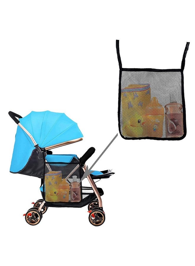 Dogxiong 2 Pack Portable Stroller Hanging Bag, Baby Stroller Organizer, Multifunctional Large Capacity Storage Container Bag for Diaper Bottle Toy, Stroller Hanging Storage Net Bag - Image 4
