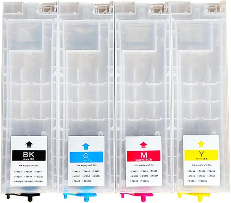 Refillable Inkjet Cartridges for WFC5290 WFC5790 WFC5210 Printers Chipless Easy Install - Image 1