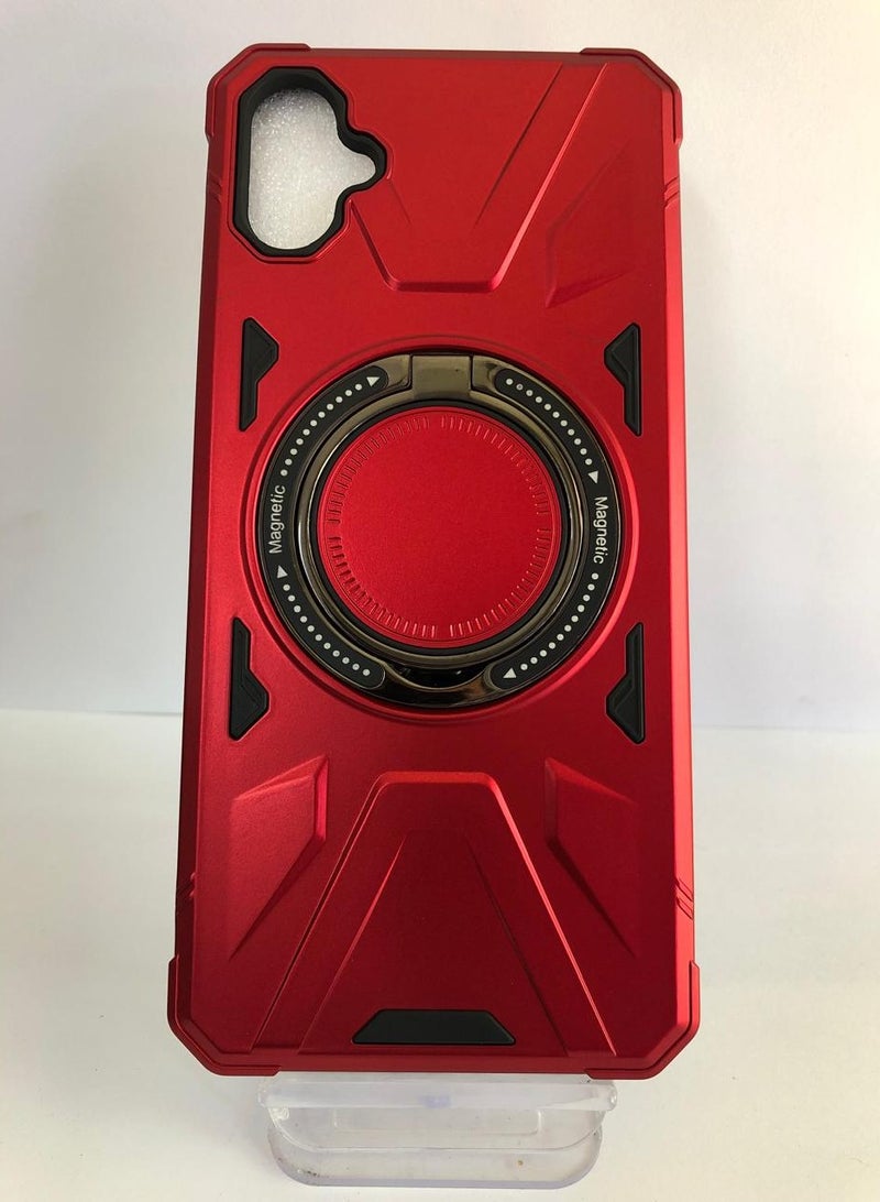 SHIELD EGYPT SHIELD EGYPT For Samsung Galaxy A05 Case Mag-Safe Magnetic Shockproof Phone Case with Ring Holder (Red)