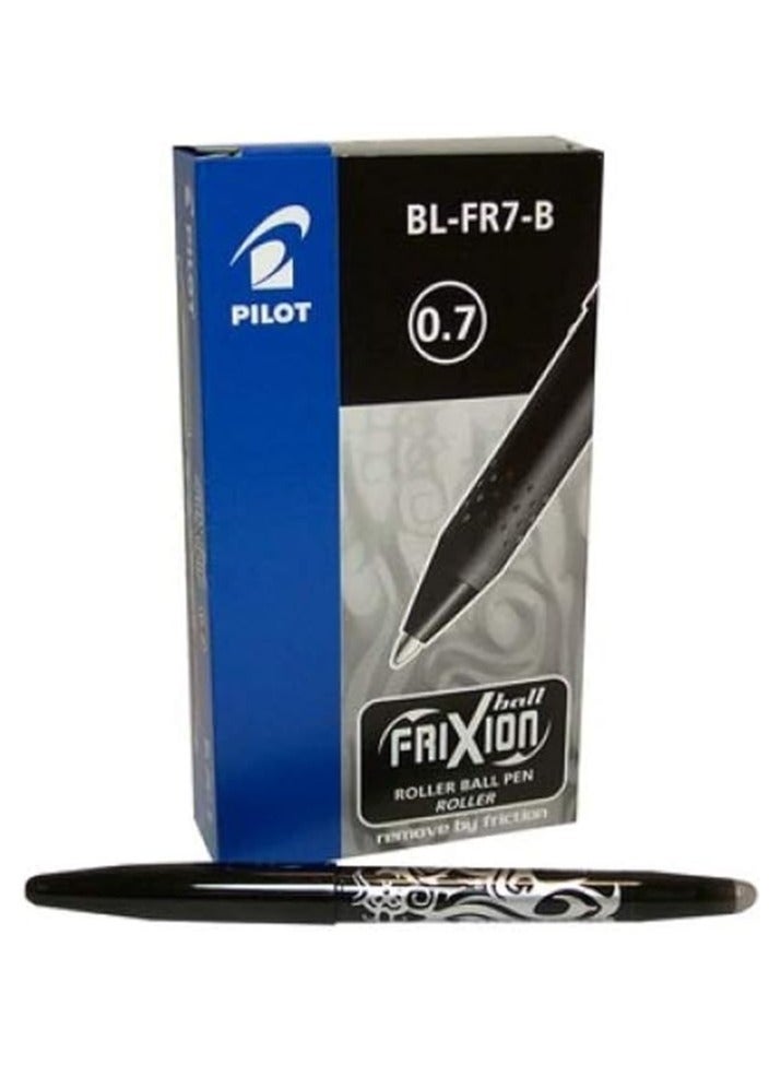 قلم بايلوت فريكسيون قابل للمسح أسود 0.7 ملم، عبوة من 12 قلم