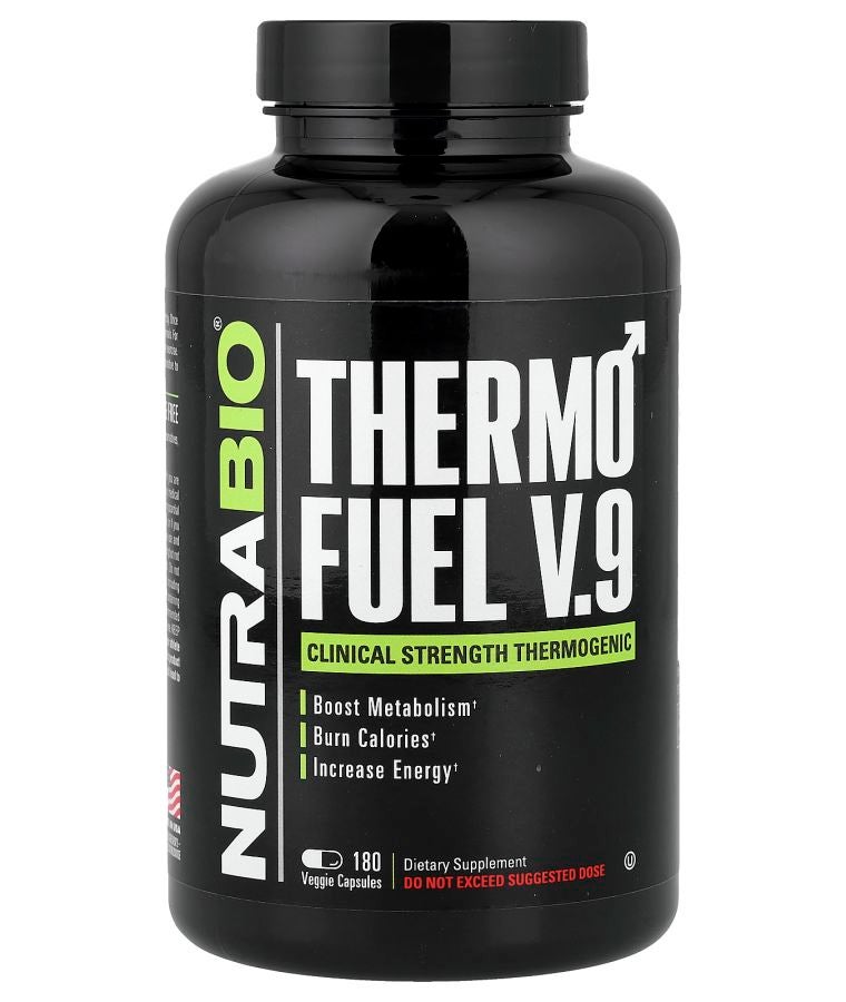 NutraBio Thermo Fuel V.9 180 Veggie Capsules