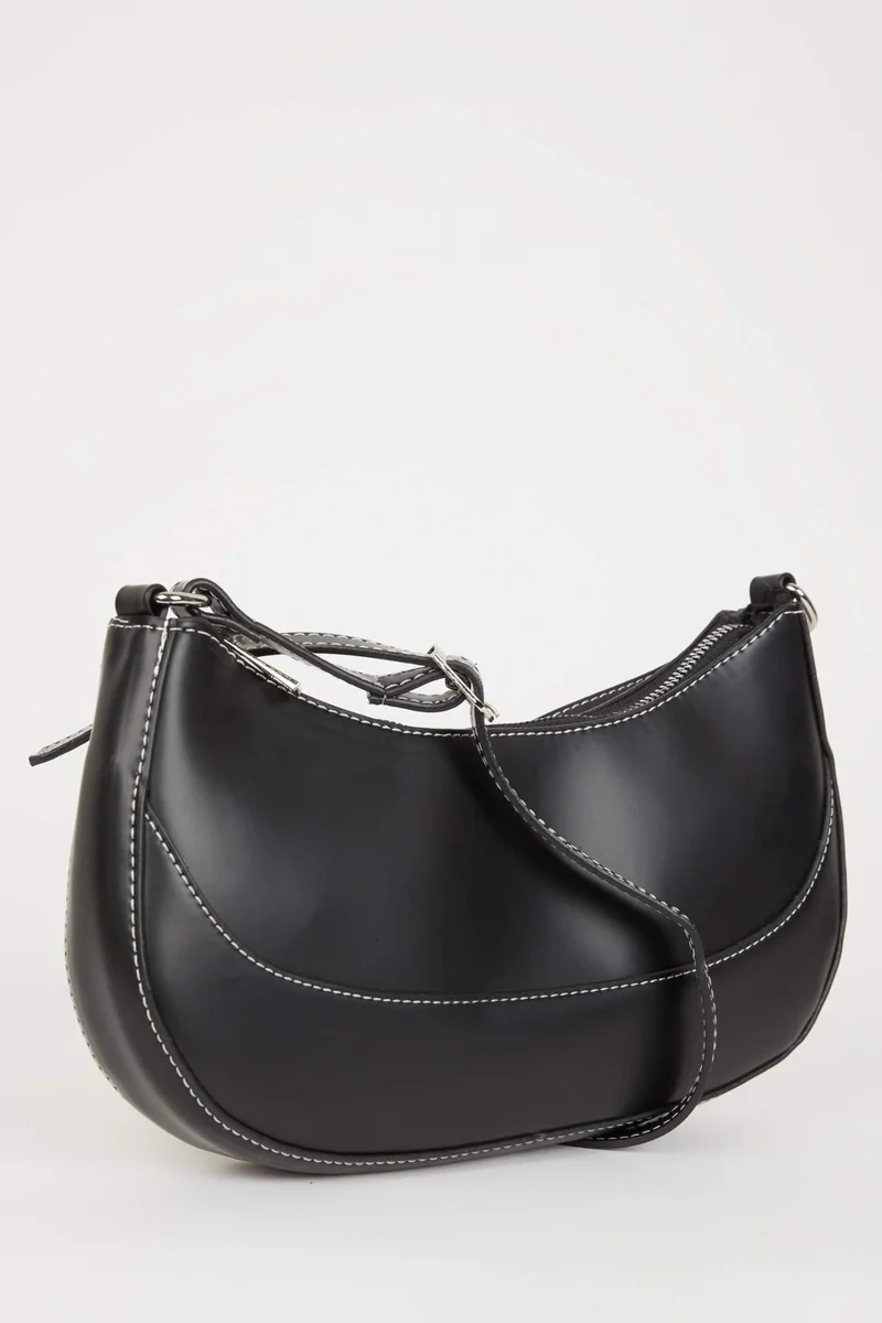 ديفاكتو Woman Basic Faux Leather Shoulder Bag