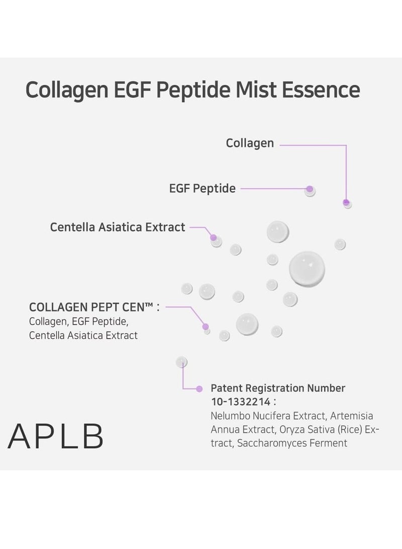 ايه بي ال بي رذاذ ببتيد الكولاجين إي جي إف، خلاصة كولاجين بيبت سين™ 27.2%، 3.55 أونصة سائلة/عناية بالبشرة الكورية، عناية بالمرونة، ترطيب متجدد، تنشيط من أجل بشرة لطيفة وتحسين ملمسها - Image 4