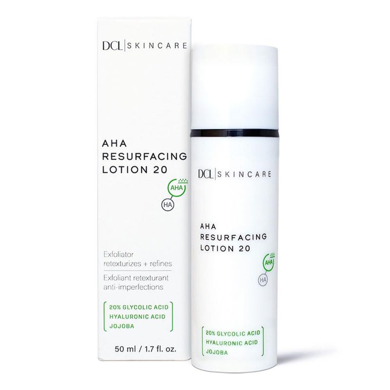 DCL Skincare AHA Resurfacing Lotion 20 with 20% Glycolic Acid, 1.7 Fl oz - Image 1