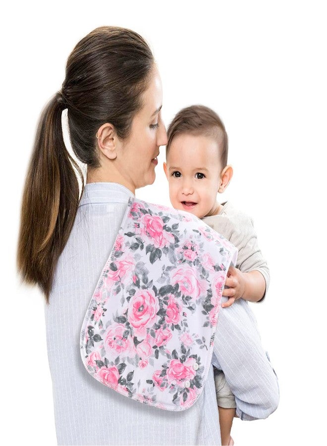 Benoxine Baby Burp Cloths & Baby Bibs 2-in-1 Design Large Size 3 Layers Thicken Cotton Super Absorbent and Soft Baby Spit Up Burping Rags Baby Burp Cloth Set for Boys and Girls Solid 12 Pack - Image 5