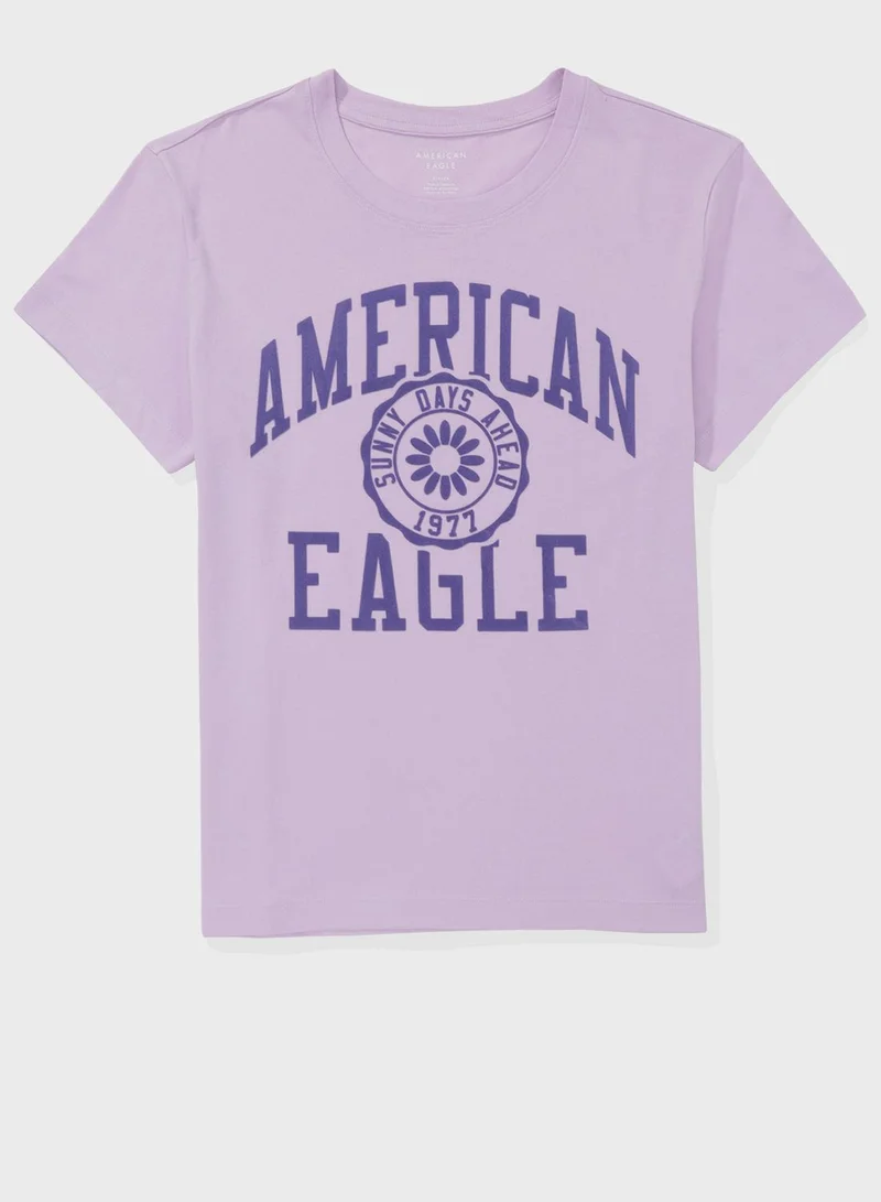 American Eagle Graphic Crew Neck T-Shirt