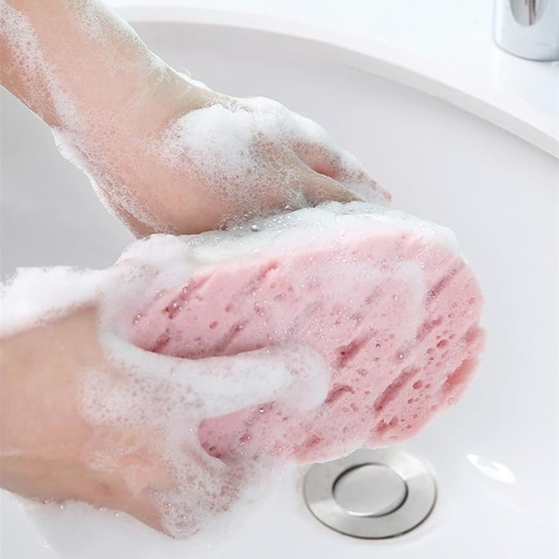 4Pcs Dual Sided Exfoliating Shower Scrubber Sponge For Body Cleaning And Gentle Massage - Image 4