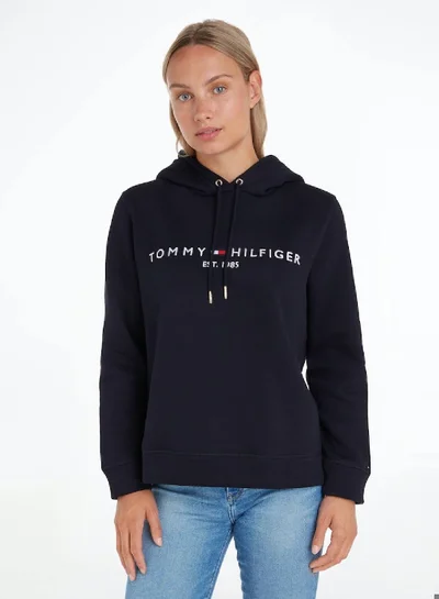 TOMMY HILFIGER Essential Logo Hoodie Sweatshirt