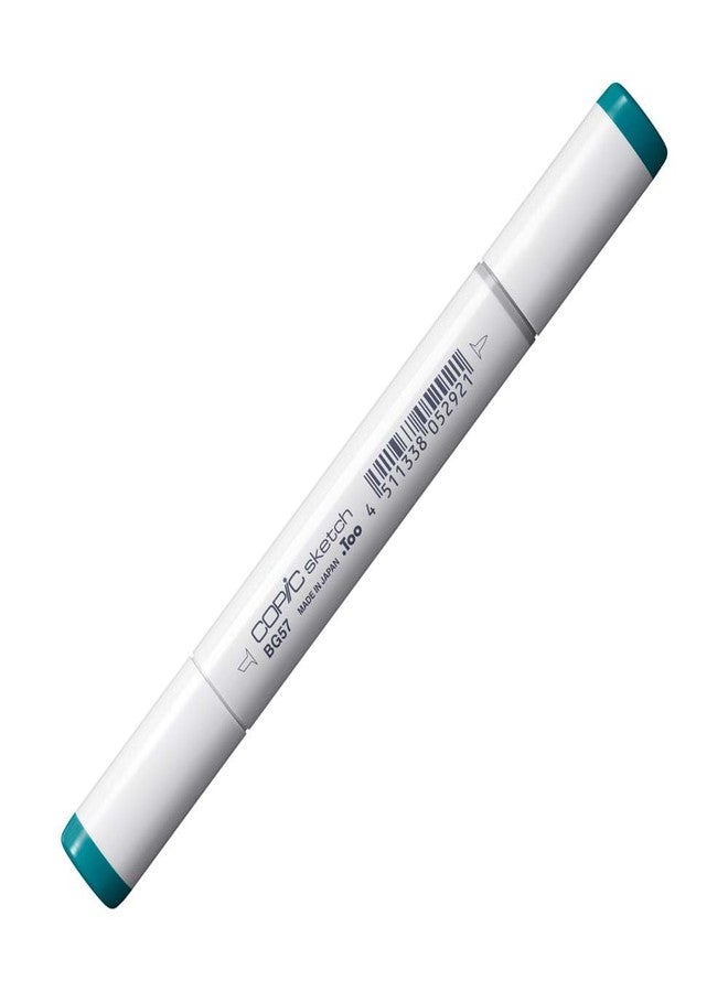 Copic Sketch Marker, Oval Shaped Barrel, Medium Broad and Super Brush Nibs, BG57 Jasper (BG57-S) - Image 3
