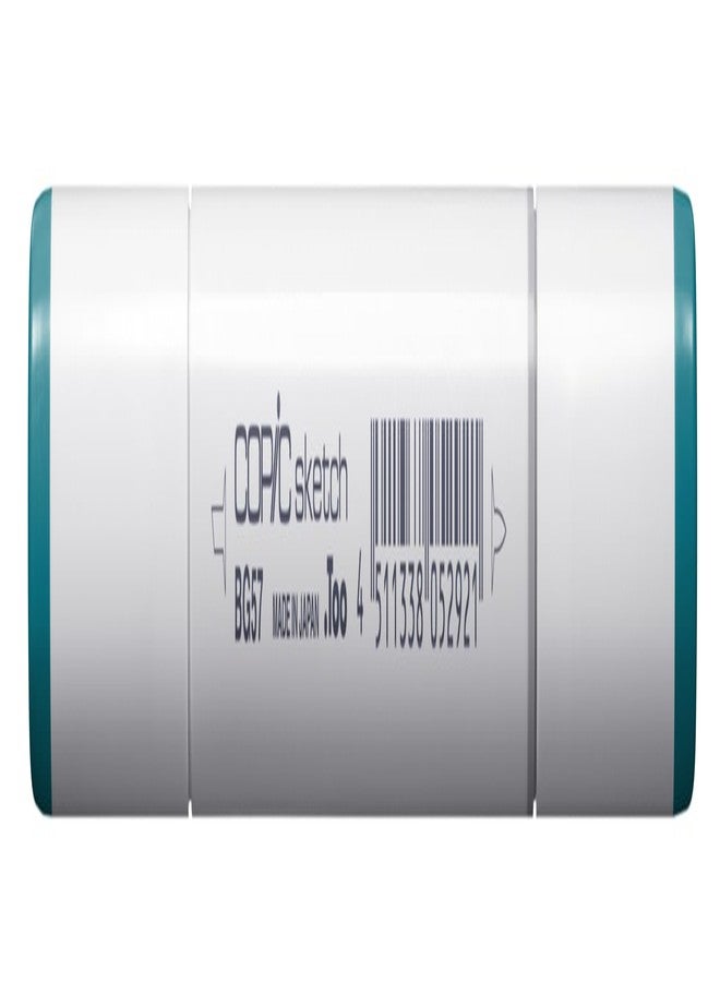Copic Sketch Marker, Oval Shaped Barrel, Medium Broad and Super Brush Nibs, BG57 Jasper (BG57-S) - Image 4