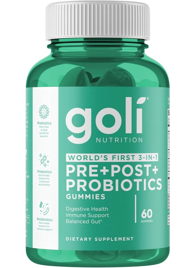 Goli جولاي بروبيوتيكز قبل وبعد جوميز 60 قطعة/180 جرام - Image 1