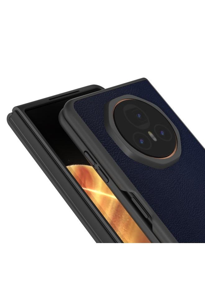 The Bros Phone Case For Honor Magic V3 PU Leather Black Frame Full Coverage Phone Phone Case  - Image 3