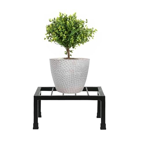 WonderStand Magnus Thick Metal Plant Stand for Balcony (Square) | Pots Planter Stand for Indoor & Outdoor Garden (Set of 2,Black) - Image 5