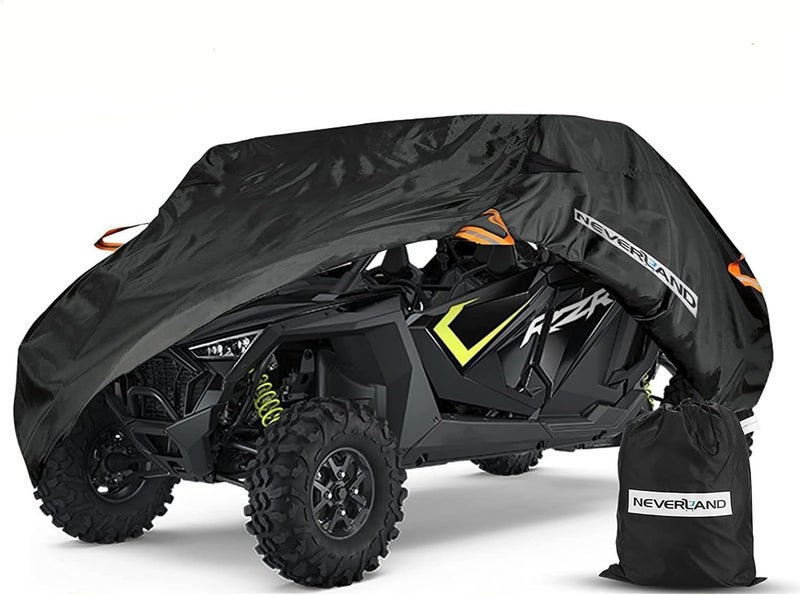 NEVERLAND UTV Cover 46 Passenger  AllWeather Protection Side by Side Cover Compatible with Polaris RZR General Honda Suzuki Yamaha SxS Arctic Cat John Deere Kymco Bobcat Argo Can Am Maverick X3
