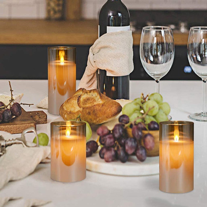 Candle Light 10cm Flameless Tealight Battery Operated Candle Home Decor - Image 3