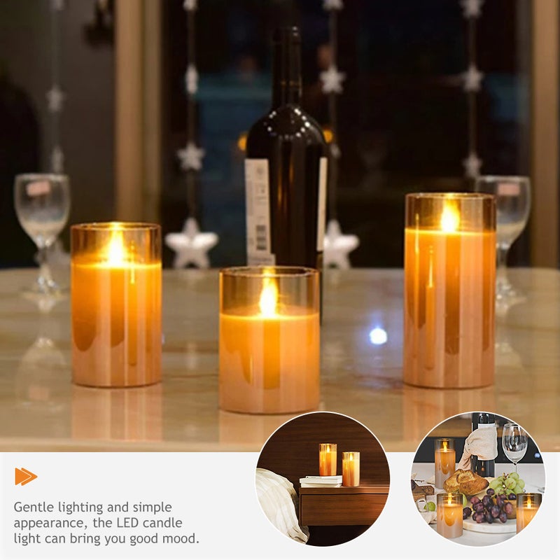 Candle Light 10cm Flameless Tealight Battery Operated Candle Home Decor - Image 4