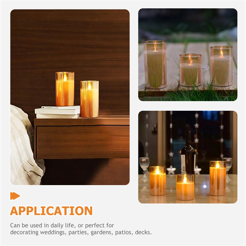 Candle Light 10cm Flameless Tealight Battery Operated Candle Home Decor - Image 5