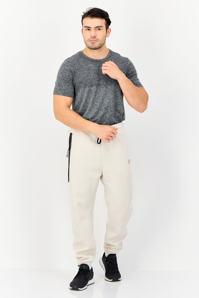 Nike Men Slim Fit Outdoor Sweatpants, Beige  - Image 4