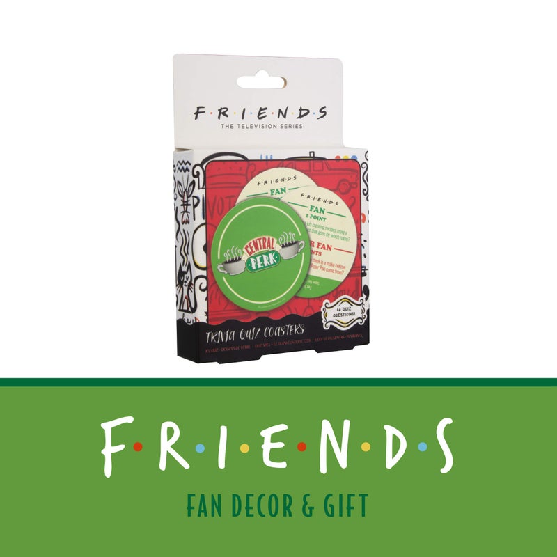 Paladone Friends TV Show Central Perk Trivia Coasters, Set of 20 Drink Coasters with 40 Questions - Image 5
