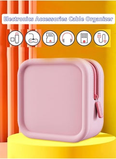 Arabest Outdoor Storage Bag, Cosmetic Bag, Portable Large Capacity and Beautiful Storage Bag, Girls Lipstick Bag, Mini Ins Fashion Travel Cosmetics Storage Bag, Outdoor Storage Bag for Womens Pink  - Image 2