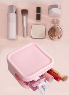 Arabest Outdoor Storage Bag, Cosmetic Bag, Portable Large Capacity and Beautiful Storage Bag, Girls Lipstick Bag, Mini Ins Fashion Travel Cosmetics Storage Bag, Outdoor Storage Bag for Womens Pink  - Image 4