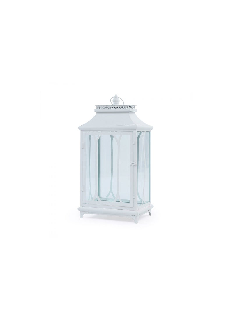 Pan Home فانوس أزتيك أبيض 28.5x18.5x58 سم - Image 2