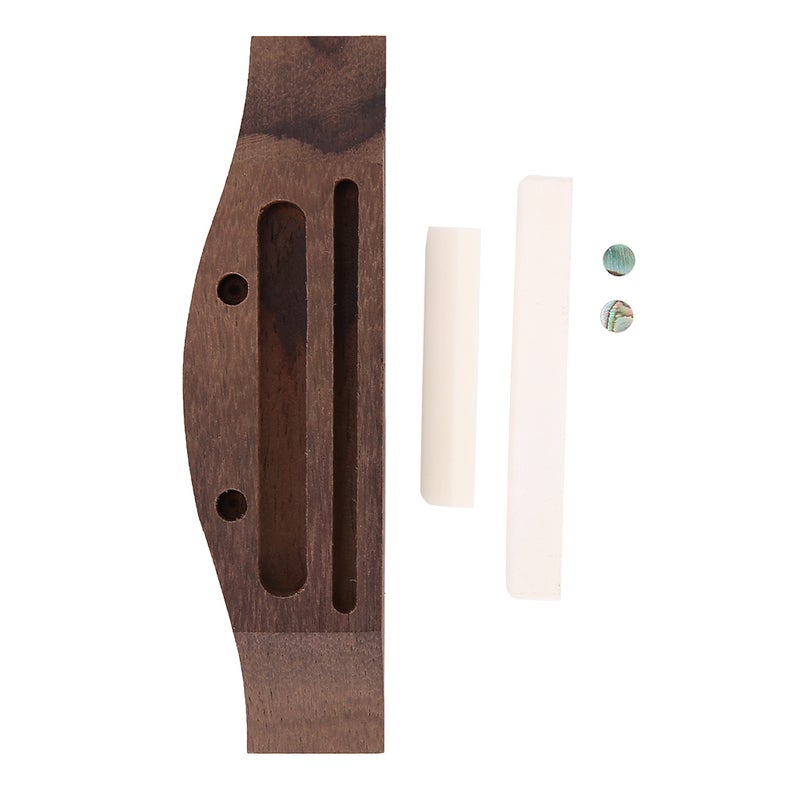 Ukulele Bridge 4mm Shell Upper&Lower Bridges Accessories Parts - Image 1