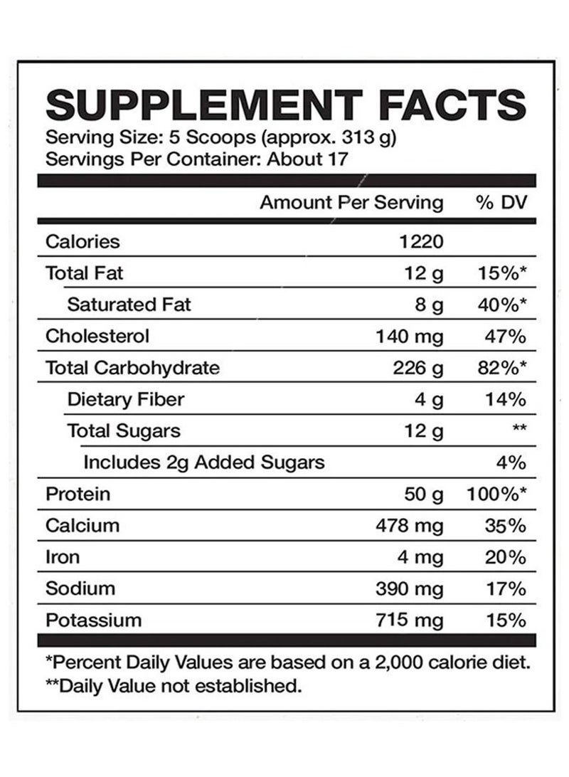 أيفوجن نيوتريشن سوبر هيوج ماس جينر - شيكولاتة شيك  - (4.5 كجم) - Image 2