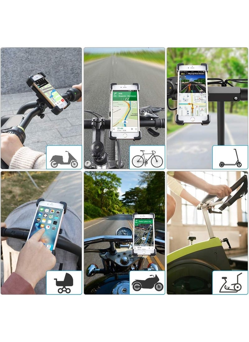 Generic Cycling Phone Holder, 360° Rotating Adjustable Handlebar Phone Holder with Stainless Steel Arm, Fits 4.5-7.2 Inch Cell Phones  - Image 5