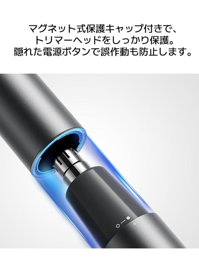 Xiaomi Nose Hair Trimmer MJGHB1LF Rechargeable Electric Nose Hair Trimmer with Dual-Edge Curved Blades, 6500 RPM Motor, IPX5 Waterproof, USB Type-C Charging, 90-Minute Runtime - Image 4