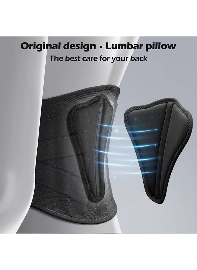 FREETOO Back Brace for Lower Back Pain Relief with Pulley System,Lumbar Support Belt for Men & Women with Lumbar Pad, Ergonomic Design and Soft Breathable 3D Knit Material,for Herniated Disc,Sciatica  - Image 5