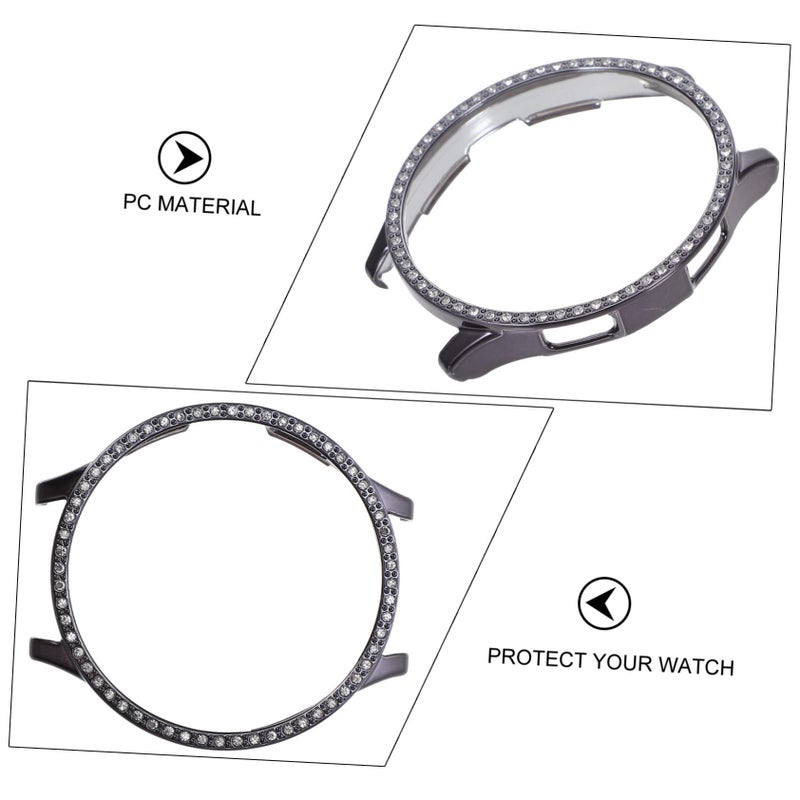 Shiny Rhinestone Watch Case Protective Cover with Decorative Charms Flexible Classic Design - Image 4