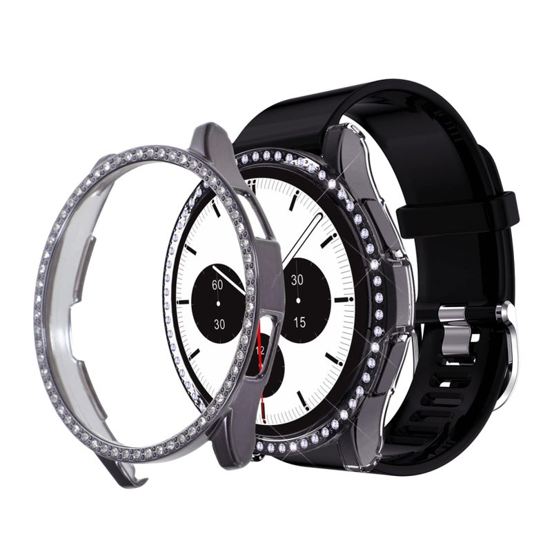 Shiny Rhinestone Watch Case Protective Cover with Decorative Charms Flexible Classic Design - Image 5