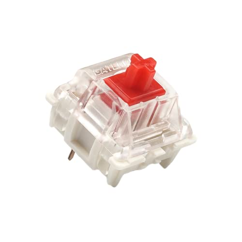 Ranked Pack of Gateron ks-9 G PRO Switches for Mechanical Gaming Keyboards | Plate Mounted | Pre Lubed (Gateron PRO Red, 90 Pcs) - Image 1
