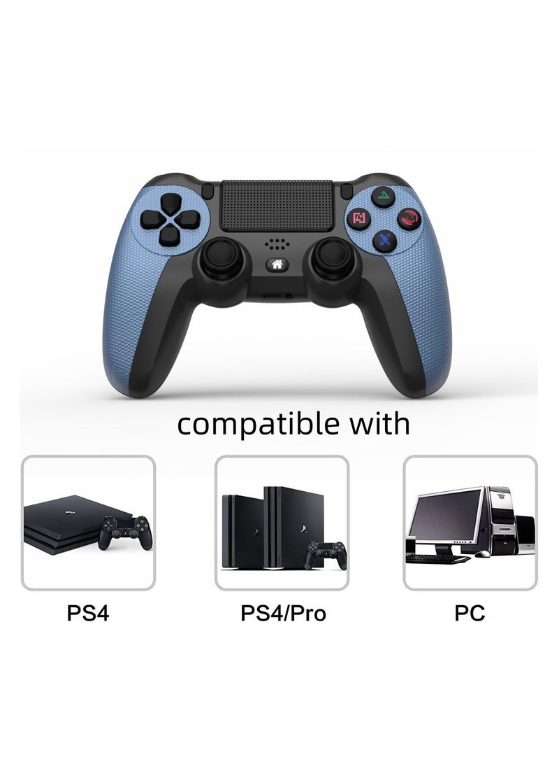 Wireless Controller for PS4/PS4 Slim/PS4 Pro/PC Anti-Slip Playstation 4 Gamepad Hand Joystick with USB Cable  Dual Vibration  Clickable Touchpad  Audio Function  LED Light - Image 3