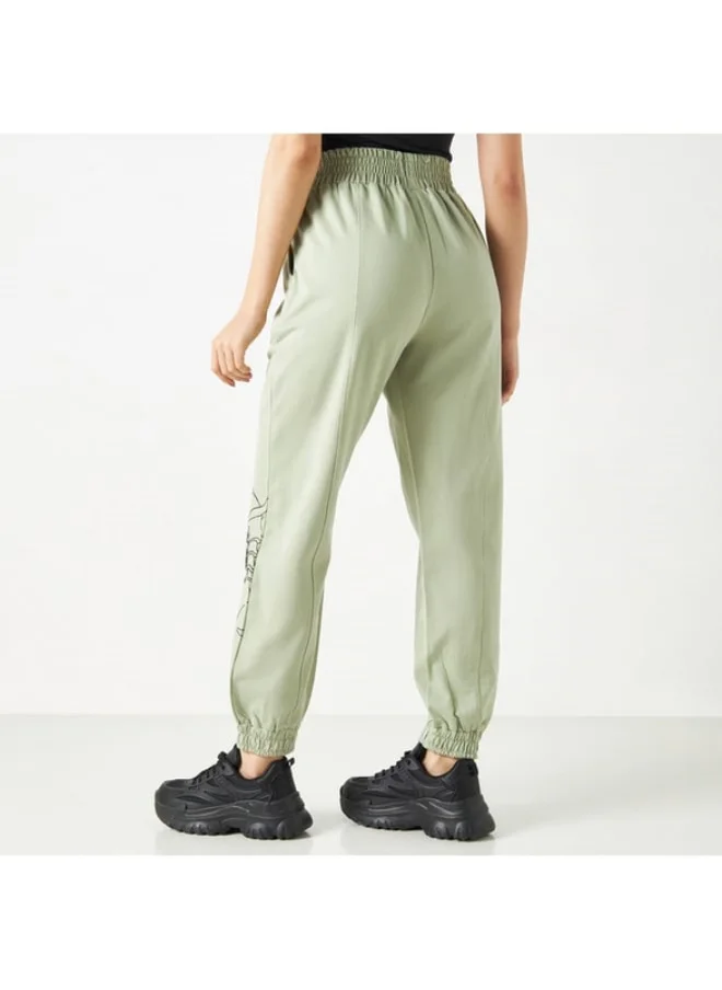 SP Characters Ulquiorra Cifer Print Joggers with Elasticated Waistband and Pockets