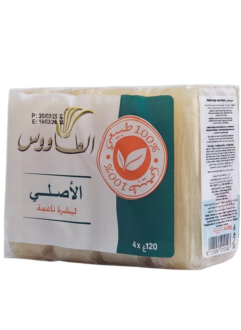 TAOUS soap for soft skin, 4 pieces * 120g. - Image 1