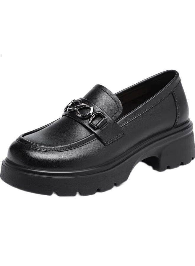 Red Dragonfly Women'S Single Shoes Jk Leather Shoes Women'S Shoes Lolita Thick-Soled Increased Mary Jane Shoes Wtb152711 Black 36 - Image 3