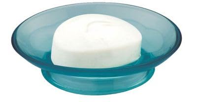 CIPLA PLAST Crystal Plastic Bathroom Soap Dish Holder|Shop Stand Case Pack of 2 (Big-Oval-Assorted) - Image 1