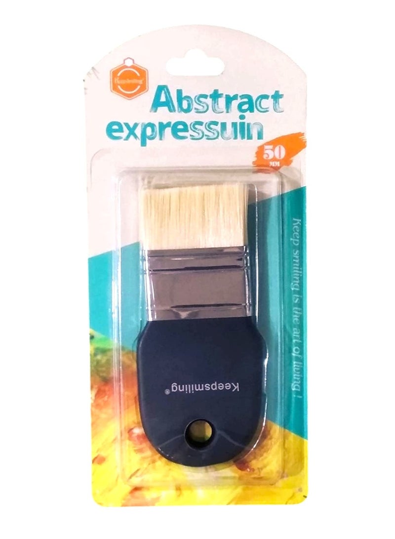 Keep Smiling Keep Smiling-Artist Brushes Flat Rectangular Shape Nylon Hair with Ergonomic Handle 50mm  - Image 1