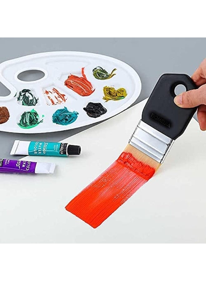 Keep Smiling Keep Smiling-Artist Brushes Flat Rectangular Shape Nylon Hair with Ergonomic Handle 50mm  - Image 2
