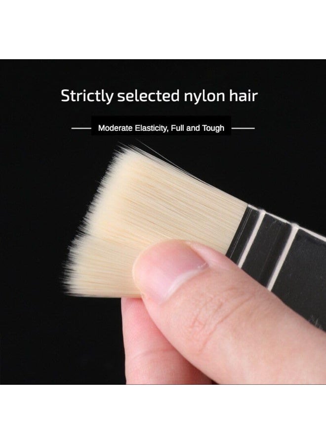 Keep Smiling Keep Smiling-Artist Brushes Flat Rectangular Shape Nylon Hair with Ergonomic Handle 50mm  - Image 3