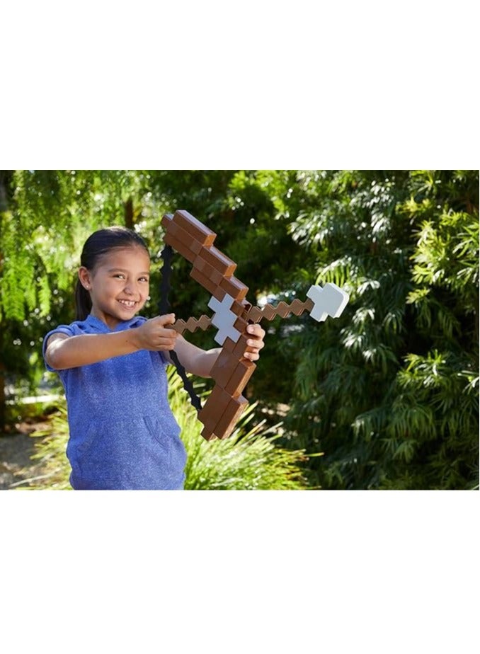 عام أقواس وسهام Minecraft HHW16 مع الأضواء والأصوات، ألعاب فيديو أصلية بتصميم بمظهر بيكسل لتمثيل الأدوار، هدايا قابلة للجمع لمحبي اللعبة من عمر 6 سنوات. - Image 5
