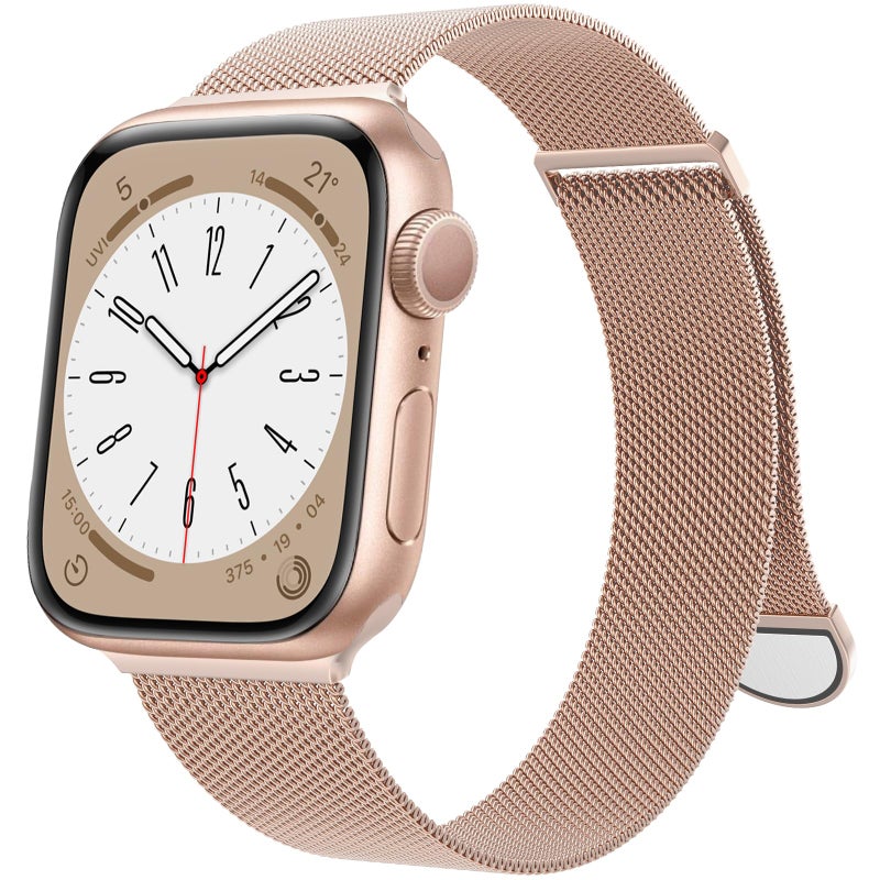 MARGE PLUS Compatible with Apple Watch Band 38mm 40mm 41mm 42mm 44mm 45mm 46mm 49mm Women Men, Stainless Steel Mesh Loop Magnetic Clasp Replacement for iWatch Series 11 10 9 8 7 6 5 4 SE3 SE2 Ultra 3 - Image 1