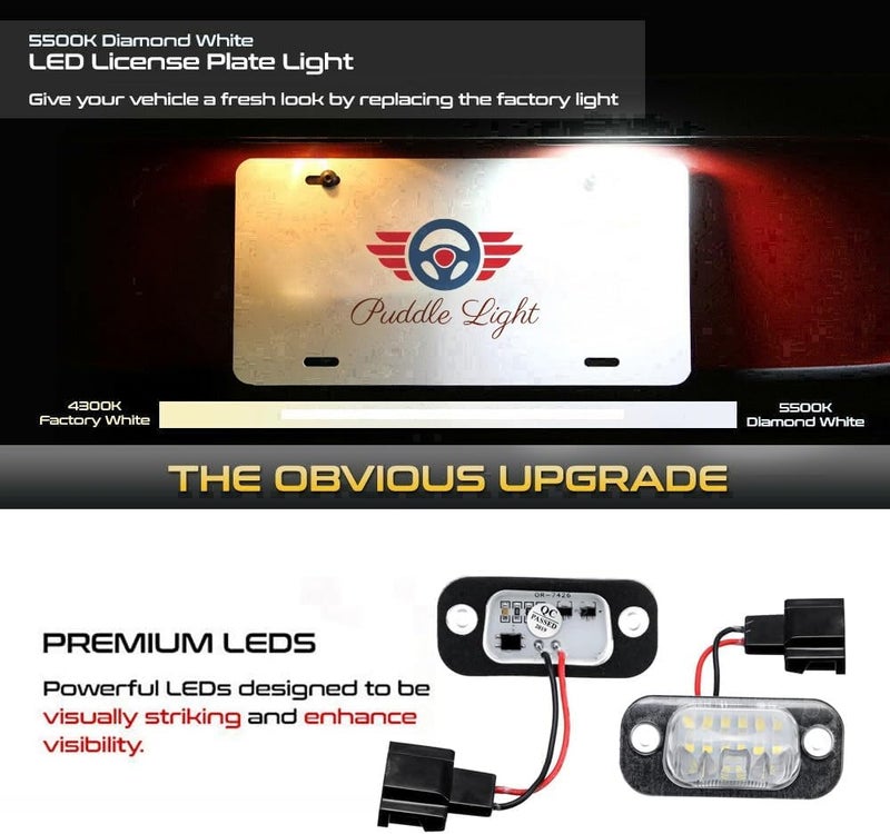 QASULER LED License Plate Light for VW and Seat Models - Image 4